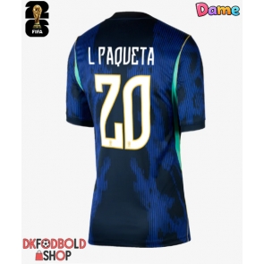Brasilien Lucas Paqueta #20 Udebanetrøje Dame VM 2026 Kort ærmer Brasilien Lucas Paqueta #20 Udebanetrøje Dame VM 2026 Kort ærmer